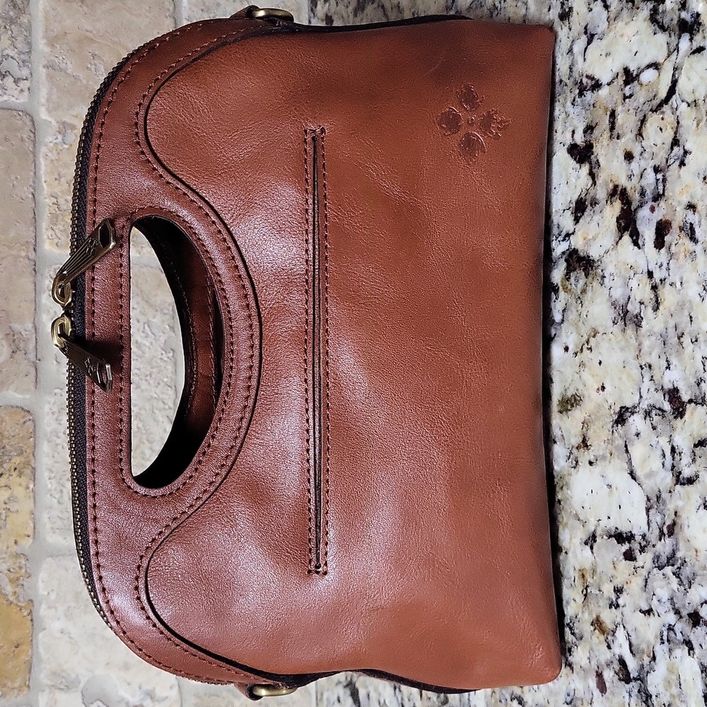 Patricia Nash Sora Braided Stitch Leather Cutout Satchel - Picture 6 of 13